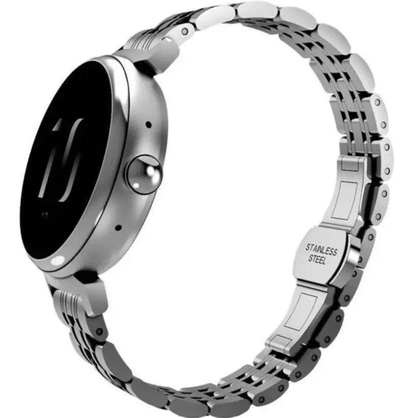 HiFuture Aura Woman Bluetooth Smart Watch, 1.04″ AMOLED Display, IP68 Waterproof, up to 7 days daily use, Heart rate & Sleep Monitoring - Silver