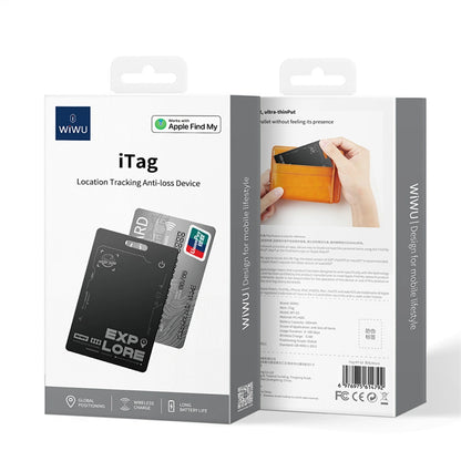 WiWU iTag WT-03 Easy to find card tracker support Apple find my Anti-lost tracker
