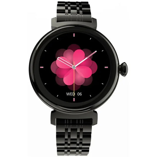 HiFuture Aura Woman Bluetooth Smart Watch, 1.04″ AMOLED Display, IP68 Waterproof, up to 7 days daily use, Heart rate & Sleep Monitoring - Black