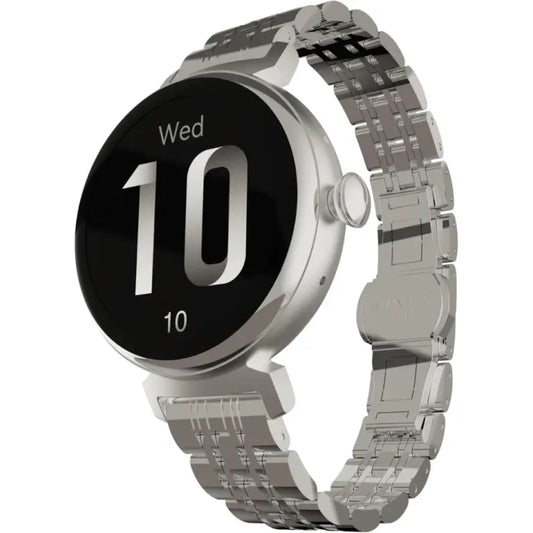 HiFuture Aura Woman Bluetooth Smart Watch, 1.04″ AMOLED Display, IP68 Waterproof, up to 7 days daily use, Heart rate & Sleep Monitoring - Silver