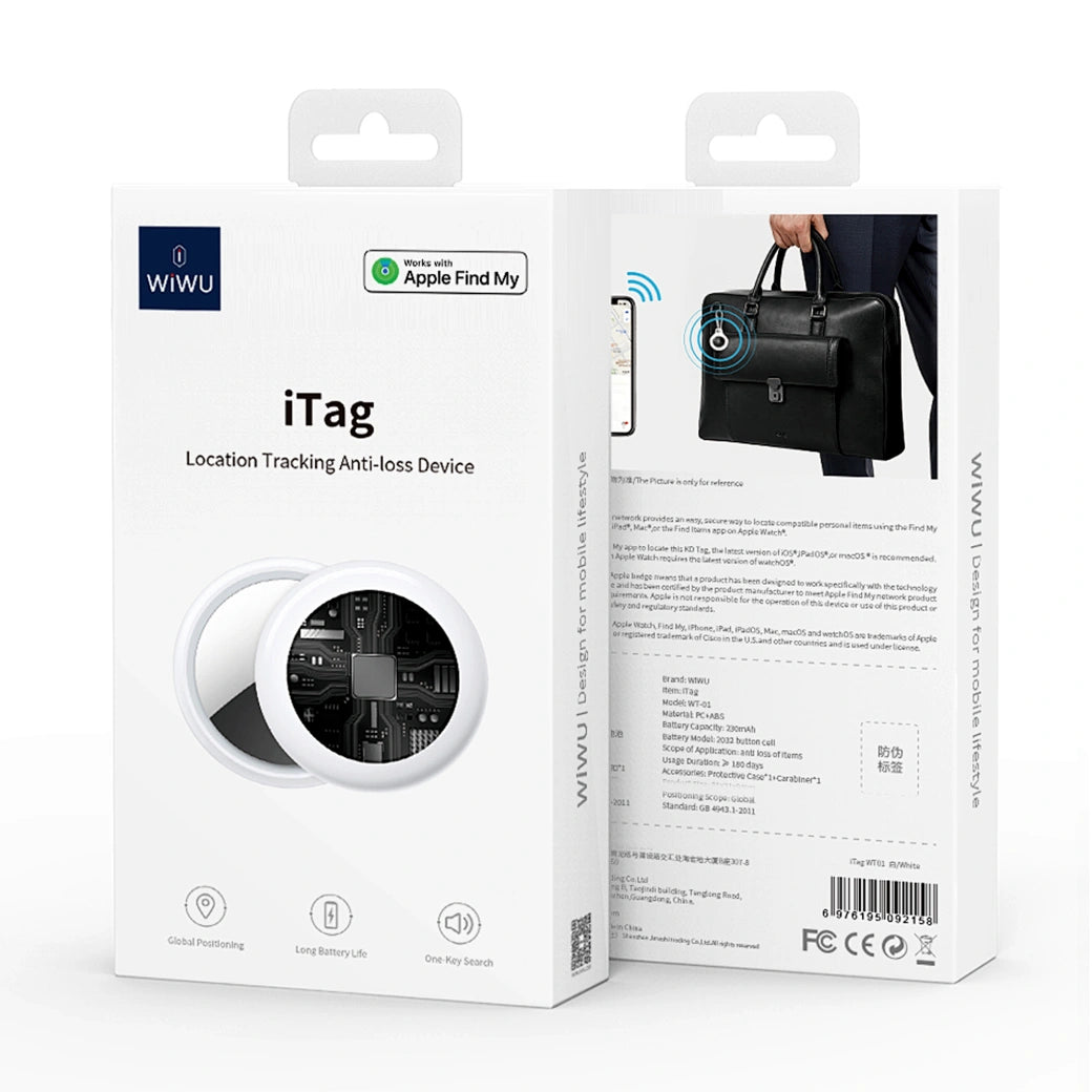 WiWU iTag Anti-lost Smart Tracker find location support apple find my WT-01
