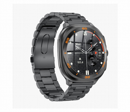 Swiss Military Dom 7 Smart Watch . Gunmetal Frame With Black Metal Strap