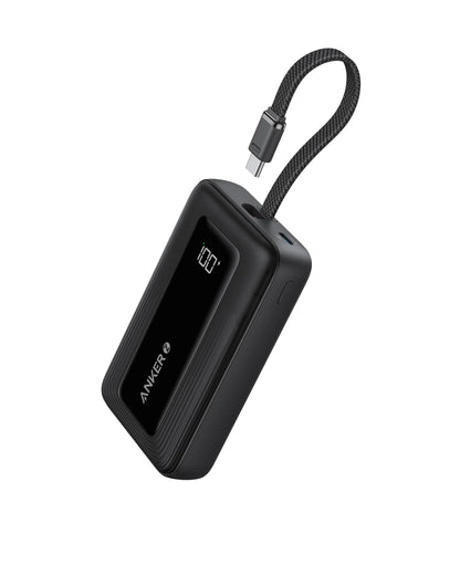 ANKER ZOLO POWER BANK (10K, 30W, BUILT-IN USB-C CABLE