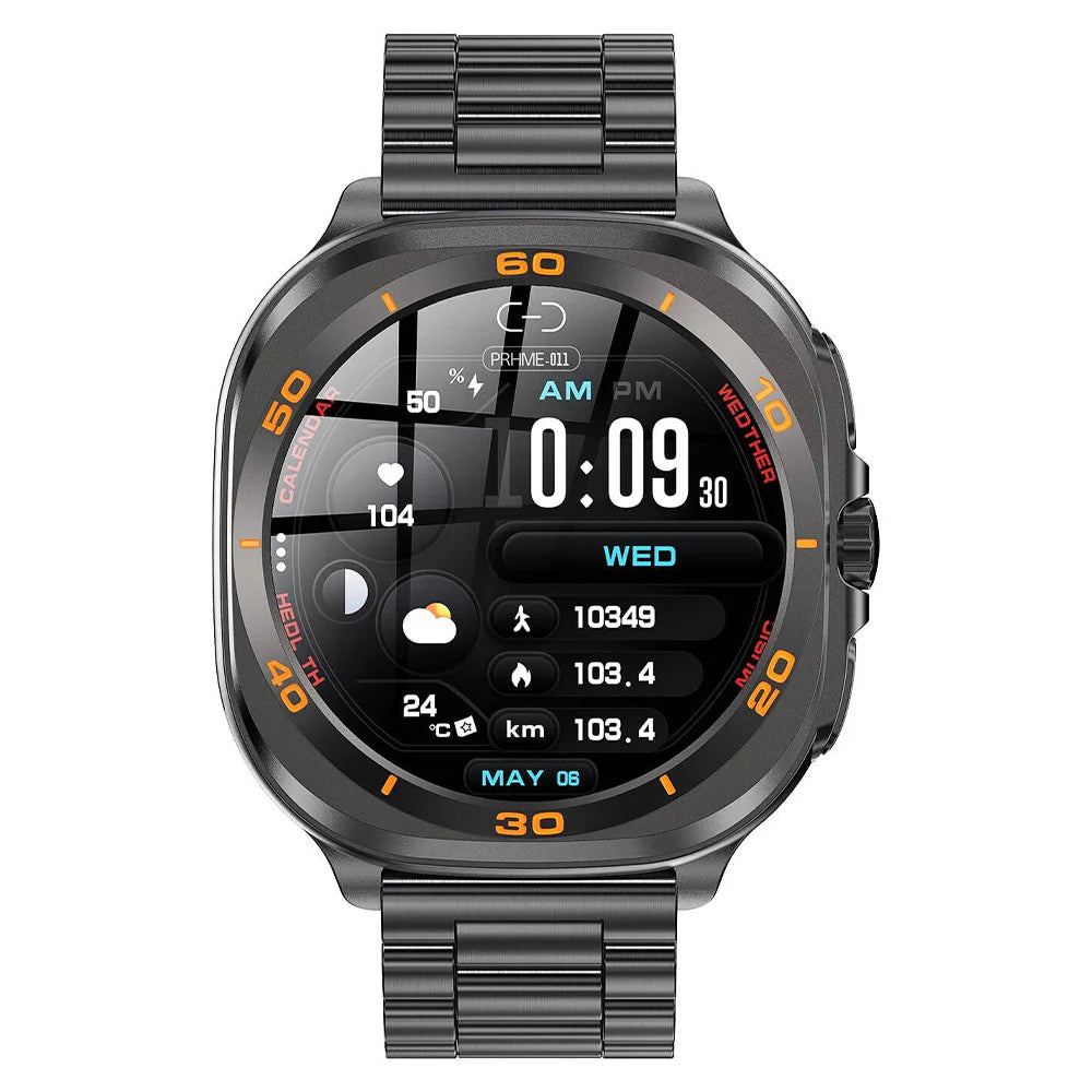 Swiss Military Dom 7 Smart Watch . Gunmetal Frame With Black Metal Strap