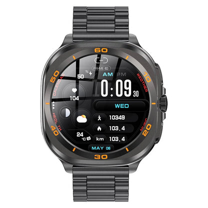 Swiss Military Dom 7 Smart Watch . Gunmetal Frame With Black Metal Strap