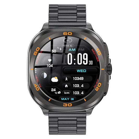 Swiss Military Dom 7 Smart Watch . Gunmetal Frame With Black Metal Strap